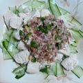 スミレ大好き's cooksnap of when they made 蒸し鶏のアボカドサルサソース.