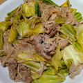 ナーちゃん's cooksnap of when they made 豚とキャベツとえのきのオイスタソース炒め.