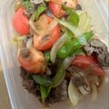 K0A9O0R8U♪'s cooksnap of when they made トマト入り牛肉と野菜の甘酢炒め.