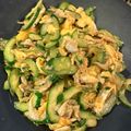 みや☆じゅん's cooksnap of when they made 意外に合う！きゅうりとたまごの炒め物.