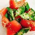 あんまかろん☆'s cooksnap of when they made レンジだけ！ミニトマトとオクラのサラダ.