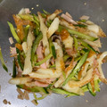 natulove♡'s cooksnap of when they made ハムきゅうりちくわの和風サラダ.