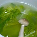 けちのしん's cooksnap of when they made 白だしで！レタスとキュウリもやしのスープ.