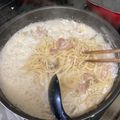節約修行主婦's cooksnap of when they made 舞茸とベーコンの和風クリームパスタ。.
