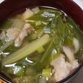ヨシヨッシー's cooksnap of when they made キャベツとマイタケのお味噌汁.