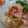 犬の耳's cooksnap of when they made 鶏もも肉のネギだれ焼き.