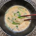 ちゃかぴまま's cooksnap of when they made 絶品♡豚バラとニラのごま味噌豆乳うどん.
