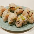 yokoyoko76's cooksnap of when they made 枝豆塩昆布おにぎり【冷凍作り置き】.