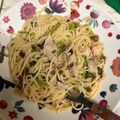 ナチュキチ♪'s cooksnap of when they made 五右衛門再現 明太子と豚と高菜のパスタ.