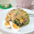 ぱふ's cooksnap of when they made 豆苗☆ちくわ☆卵でチャチャっとチャーハン.