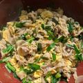 Lemon0790's cooksnap of when they made 豚ばら肉とニラの和風玉子炒め.