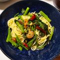 ひまらや's cooksnap of when they made 【味仙青菜風】空芯菜のペペロンチーノ.