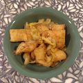 tikariri's cooksnap of when they made 大量消費♪キャベツと油揚げの胡麻和え.