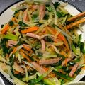 akobo's cooksnap of when they made 沖縄料理☆パパイヤイリチー（炒め）.