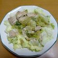 55才のおじさん's cooksnap of when they made 鶏ムネ肉とレタスの生姜塩麹炒め★.