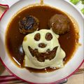 do_re_mi's cooksnap of when they made ♡ハロウィンミッキーの煮込みハンバーグ♡.