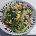 ◆あゆな◆'s cooksnap of when they made ☆簡単☆豚バラと小松菜の中華たまご炒め.