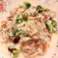 悠LOVE航's cooksnap of when they made クリーミー♪鶏モモ肉・しめじのクリーム煮.