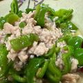 nakotarin's cooksnap of when they made 畑のピーマンちゃちゃっと塩にんにく炒め丼.