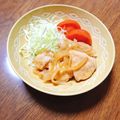 もふもふクロさん's cooksnap of when they made 胸肉と玉ねぎの生姜焼き丼どーん！.