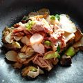 かんなずき's cooksnap of when they made 菊芋と豚肉の味噌炒め.