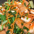 Parmesannn's cooksnap of when they made 簡単！小松菜と厚揚げの甘辛炒め.