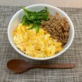 horseland's cooksnap of when they made 忙しい日の簡単三色丼.