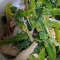 ｍａｋｉ0124's cooksnap of when they made カニカマとほうれん草のおかかマヨ和え.