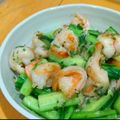 ちーまぐ's cooksnap of when they made 中国人ちのえびときゅうりの塩味炒め.