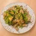 bacha3's cooksnap of when they made 焼肉のタレで簡単！豚こまと小松菜の卵炒め.