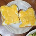 クックM96XDX☆'s cooksnap of when they made ゆで卵、マヨチーズのトースト♪.