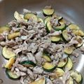 ビバリー's cooksnap of when they made 夏バテ解消！ズッキーニと豚の甘酢炒め.