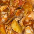 kenyang's cooksnap of when they made たらとじゃがいものトマト煮込み.