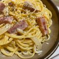 ⭐おざき⭐'s cooksnap of when they made ☆絶品 カルボナーラ☆.