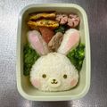 Chaaa_room's cooksnap of when they made 簡単【うさぎちゃん】キャラ弁.