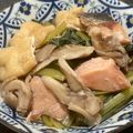 クックM6DK2O☆'s cooksnap of when they made チョー簡単☆小松菜と塩さけの煮びたし.