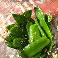 にゃおすのかくし玉's cooksnap of when they made 我が家の無限絹さや.