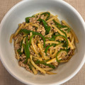 こつこつ地道に's cooksnap of when they made 簡単★筍とピーマンとひき肉の中華炒め.