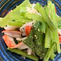 手抜きクック's cooksnap of when they made 小松菜とカニカマと海苔のナムル♩.