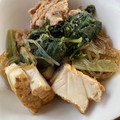 dollyj's cooksnap of when they made 小松菜、厚揚げ、豚肉の中華煮.