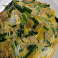 ★みかんママ★'s cooksnap of when they made 簡単！豚バラとニラの卵とじ.