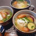 ひっこ's cooksnap of when they made 薩摩芋とウインナーの月見ほっこり味噌汁.