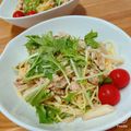 a🌻's cooksnap of when they made キノコと水菜の冷製パスタ.