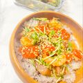 ゆらmama♪'s cooksnap of when they made 超簡単　絶品！ポキ丼〜ハワイの風を感じて.