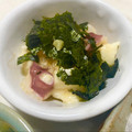 にゃつめ〜's cooksnap of when they made オススメ☆タコと叩き長芋のわさび醤油和.