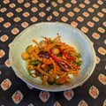 龍青空ママ's cooksnap of when they made ピーマンと人参とお豆の炒め物♪︎.
