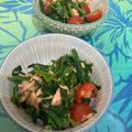 RED☆boots's cooksnap of when they made ほうれん草とシーチキンとトマトのサラダ.