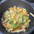 Myu's cooksnap of when they made 簡単☆レタスと卵のオイスターソース炒め.