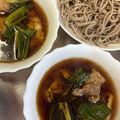 にこちゃんち's cooksnap of when they made 鶏もも肉で簡単！絶品＊鴨せいろ風そば.