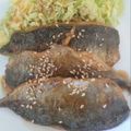 akilala's cooksnap of when they made タレに隠し味♡鯵の蒲焼き.